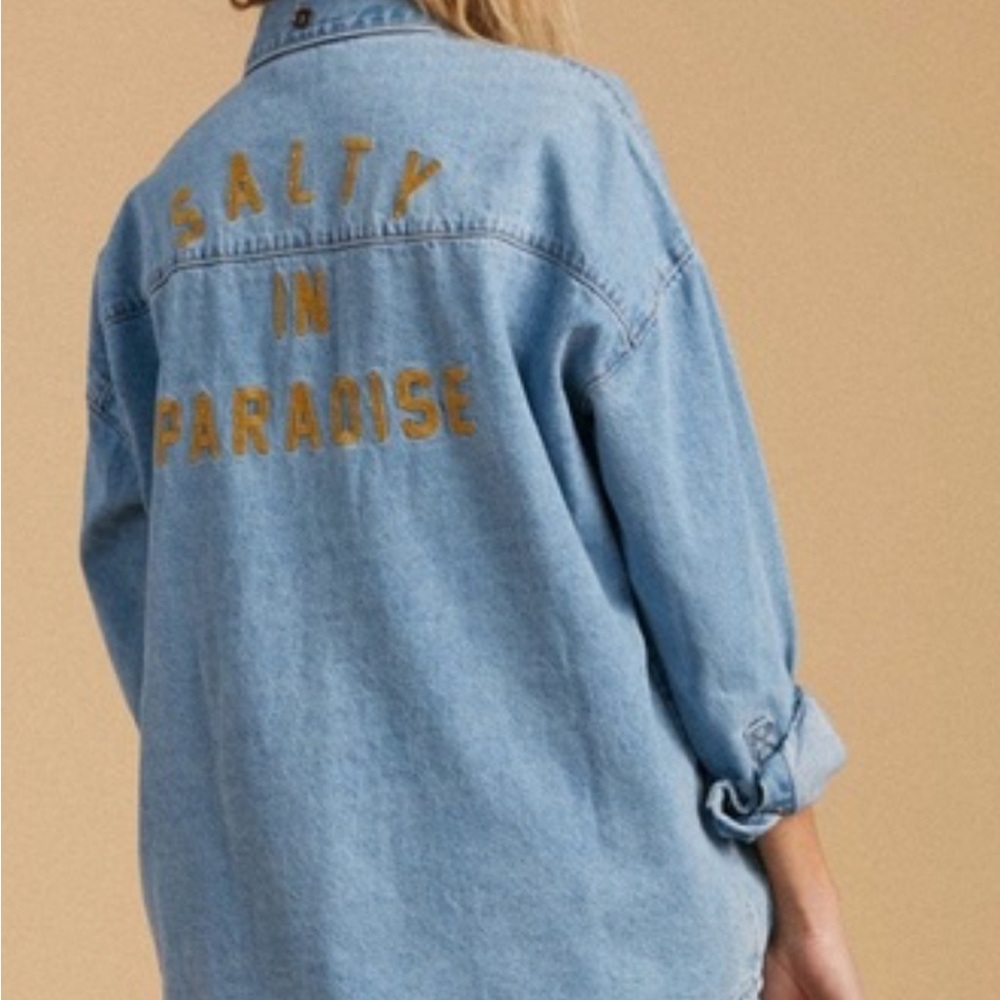 BILLABONG X THE SALTY BLONDE denim shacket, S.